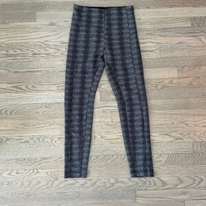 Lysse Leggings Black Plaid Size S